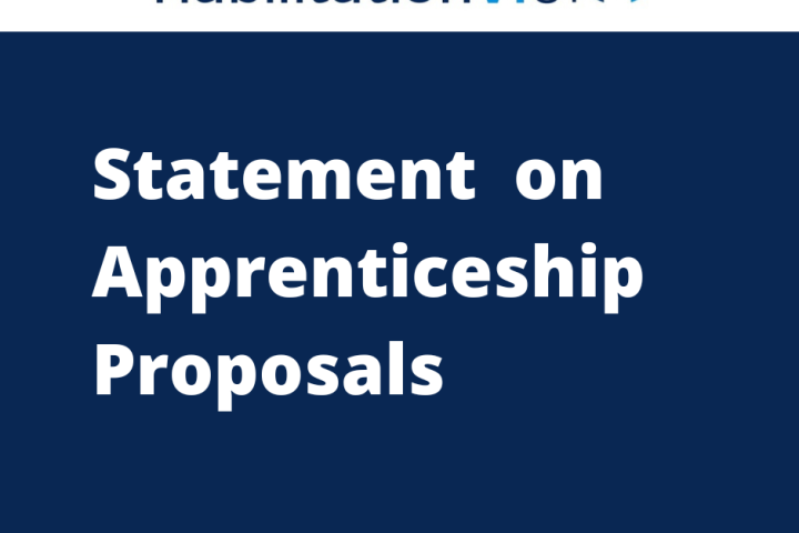 Habilitation VI UK Statement on Apprenticeship proposals graphic